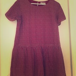 Red print Madewell dress